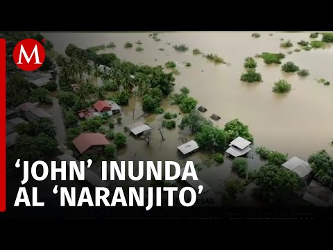 Inundaciones en El Naranjito por huracán 'John' y desfogue de presas