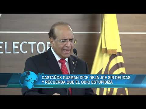 Castaños Guzmán dice deja JCE sin deudas