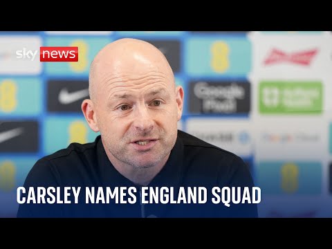 England interim manager Lee Carsley announces first squad