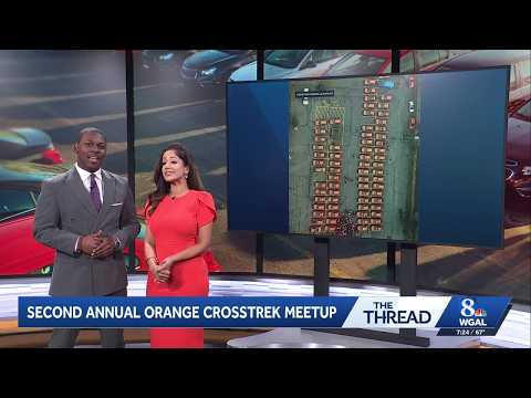 Pa. drivers part of wacky meetup of exclusively orange <strong>Subaru</strong> Crosstreks