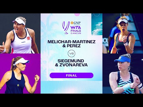 Siegemund/Zvonareva vs. Melichar-Martinez/Perez | 2023 WTA Finals Final | WTA Match Highlights