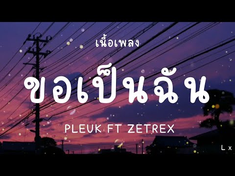 ขอเป็นฉัน(เนื้อเพลง)PLEUK