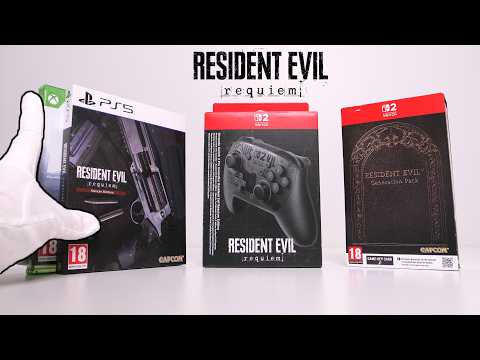 Unboxing RESIDENT EVIL 9 REQUIEM (PS5, Switch 2, Pro Controller) + Fortnite skin