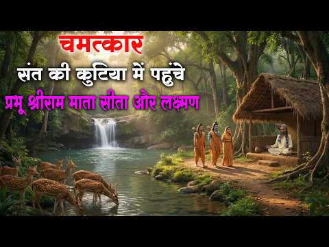 सिद्ध संत की कुटिया जंगल में पहुंचे प्रभू श्रीराम माता सीता और लक्ष्मण #guru_gyan_gaurav