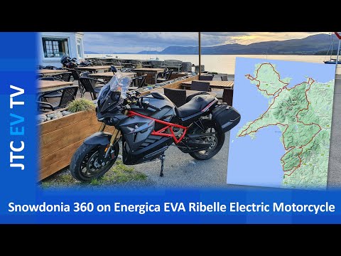 Snowdonia 360 on an Energica EVA Ribelle Electric Motorcycle