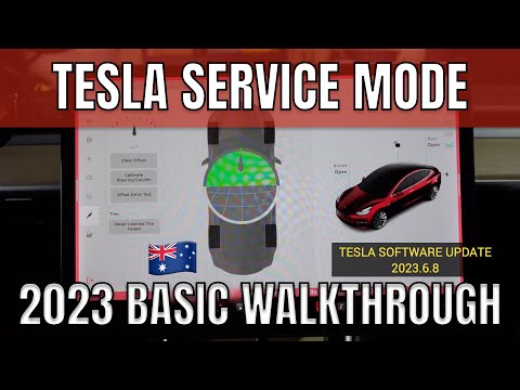 2023 TESLA SERVICE MODE FOR MODEL 3 Y Walkthrough Australia | 2023.6.8