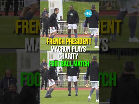 French President Macron Plays Charity Football Match | Watch