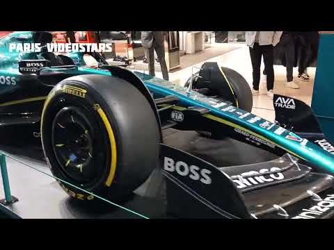 Formula 1 Aston Martin / Boss / Fernando Alonso displayed @ Paris 8 november 2024 Galeries Lafayette