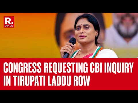 Andhra Congress Chief Sharmila Urges Amit Shah for CBI Probe into Tirupati Laddu Controversy