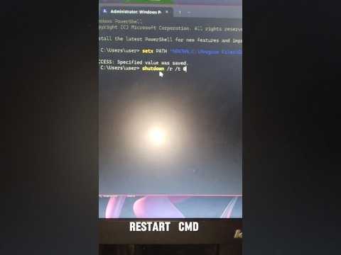 windows cmd Restart Tutorial ✅