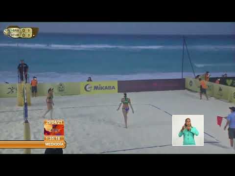 Pareja de Voleibol de Playa de Cuba participa en circuito mundial en Cancún