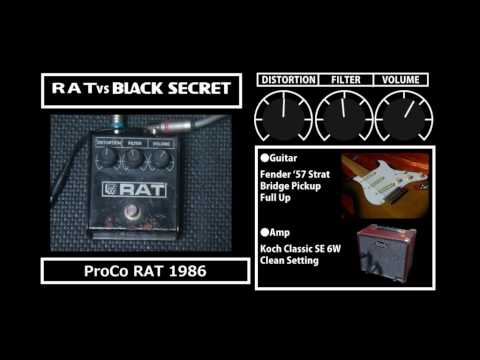 Mooer Black Secret VS ProCo Rat , Rat2 , Turbo Rat
