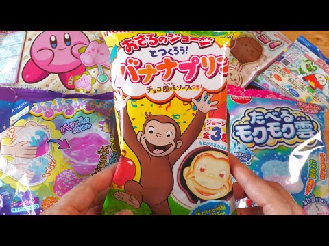 6 Japanese Interesting Food Gummy, Chocolate, Pudding Candy Making Kits for ASMR  like popincookin