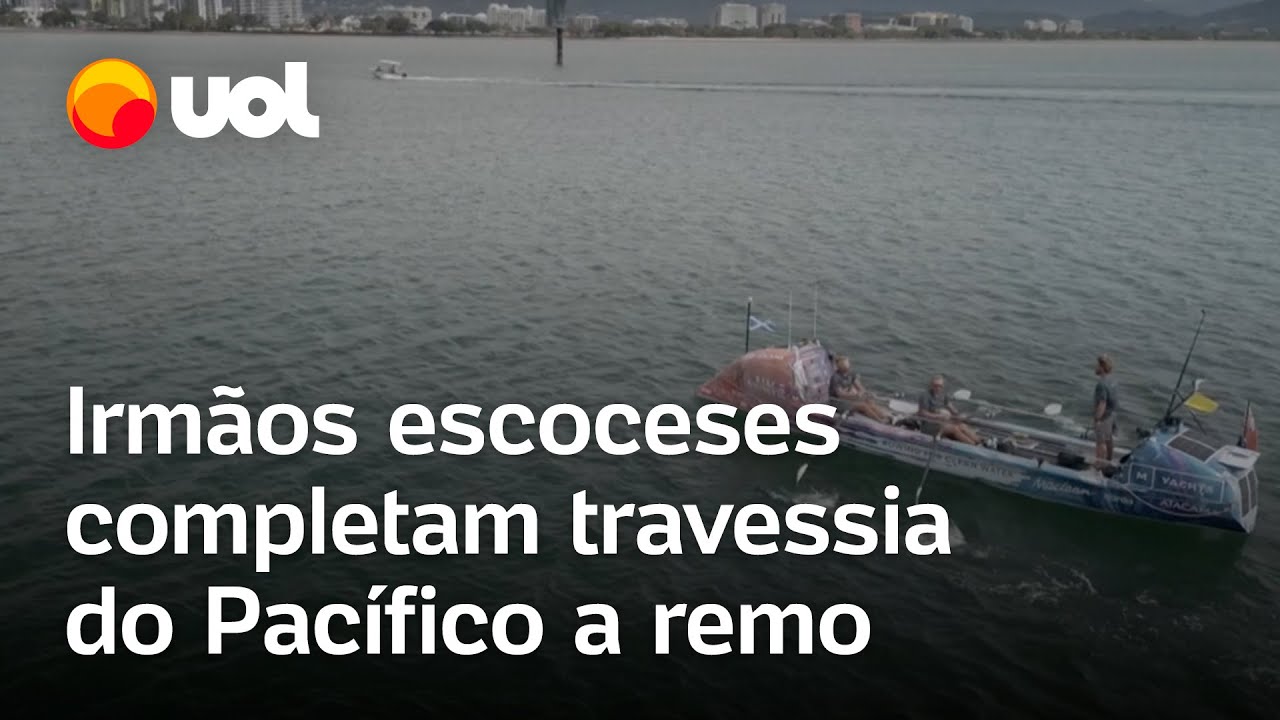 Irmãos escoceses completam travessia do Pacífico a remo trajeto foi feito em 139 dias sem escalas
