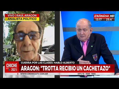 Guerra por las clases: Trotta recibió un cachetazo