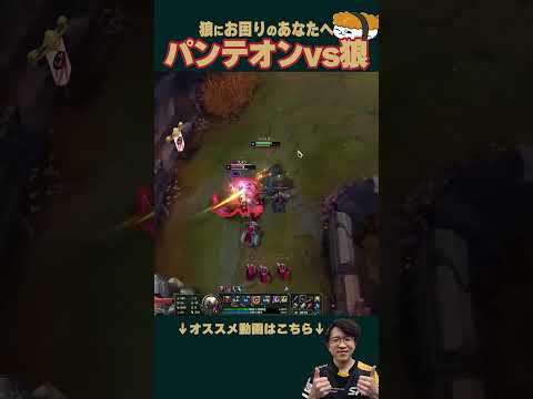【SHG Evi】ワーウィックにお困りのあなたへ！１分でわかるパンテオンvs狼 #shorts  #leagueoflegends