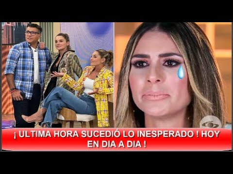 ¡ ULTIMA HORA ! CAROLINA SOTO LA PASÓ MUY MAL EN  DIA A DIA   SUCEDIÓ LO INESPERADO ! HOY