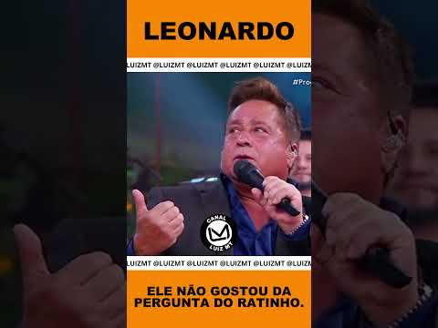 LEONARDO NÃO GOSTOU DA PERGUNTA DO RATINHO. #leonardo #ratinho #noticias #sertanejo #2025