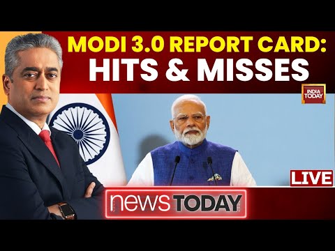 News Today with Rajdeep Sardesai LIVE: Modi 3.0 Government's Report Card: Hits and Misses