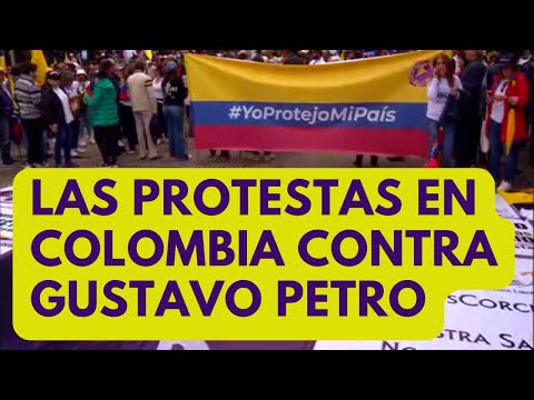 Marchas en Colombia contra Gustavo Petro: así le va en su país