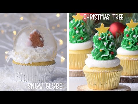 Have a holly jolly holiday with these cute and delicious Christmas cupcakes!