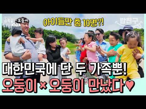 [#밥친구] 한자리에 모인 오둥이 10명💕 대한민국 단 두 오둥이 가족의 역대급 만남 | #금쪽같은오둥이5+5 2회