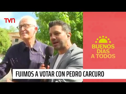 Fuimos a buscar a Pedro Carcuro para acompañarlo a votar | Chile Elige 2023