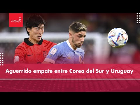 Aguerrido empate entre Corea del Sur y Uruguay