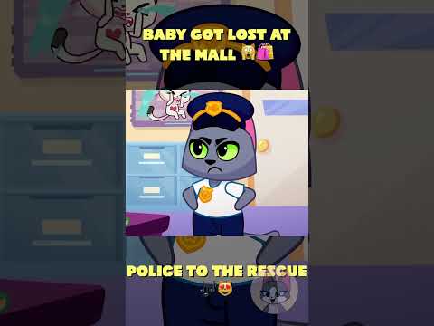 🙀BABY IS MISSING👮‍♂️POLICE TO RESCUE SONG🎶 #animation #kids