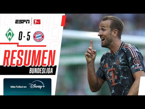 IMPARABLES: LOS BÁVAROS VOLVIERON A GOLEAR Y SON LÍDERES | Bremen 0-5 | RESUMEN