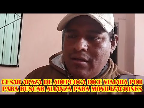CESAR APAZA MENCIONÓ QUE LE GUSTARIA SER PARTE DE LA NUEVA CENTRAL OBRERA BOLIVIANA