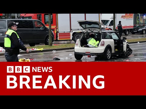 Munich car ramming a 'suspected attack', say German officials | BBC News