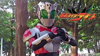 仮面ライダーG7（『仮面ライダーテオス』第3話より）ハルTVライダー戦闘シーン切り抜き