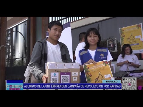 Trujillo: alumnos de la UNT emprenden campaña de recolección por navidad
