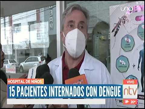 17022023 JORGE MENDY 15 PACIENTES INTERNADOS CON DENGUE EN EL HOSPITAL DE NIÑOS RED UNO