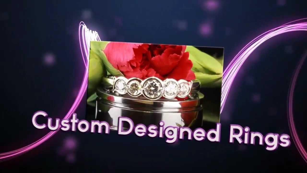 Modern And Custom Jewelry Designs In Platinum White Gold Yellow Gold Gemstones Certified Diamonds - YouTube