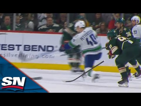 Canucks Hoglander, Lindholm Set Up Pettersson For All-Swedish Power Play Marker vs. Wild