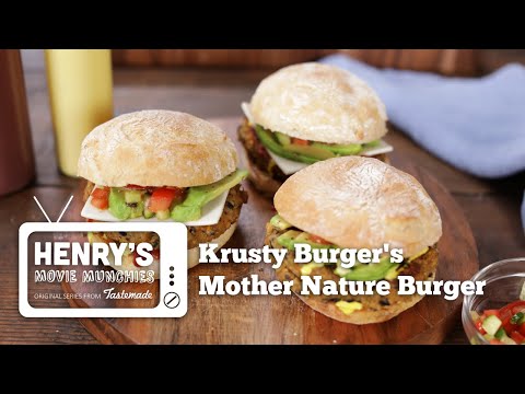 Krusty Burger's Mother Nature Burger | Henry's Movie Munchies | Tastemade