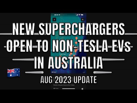 BREAKING: 30 Supercharger Locations open to non-Tesla EVs in Australia