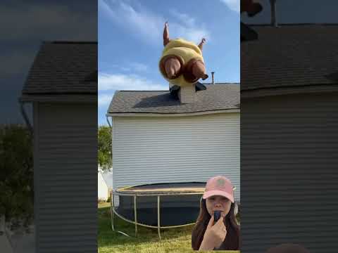 MAMA GENDUT LOMPAT TRAMPOLIN ⁉️YEA RUMAHNYA HANCUR 😱