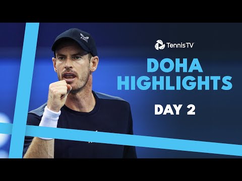 Murray Faces Muller; Gasquet, Monfils & Davidovich Fokina All Play | Doha 2024 Day 2 Highlights