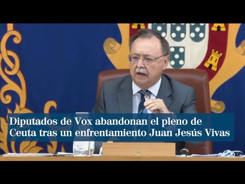 Diputados de Vox abandonan el pleno de Ceuta tras un enfrentamiento verbal con Juan Jesús Vivas