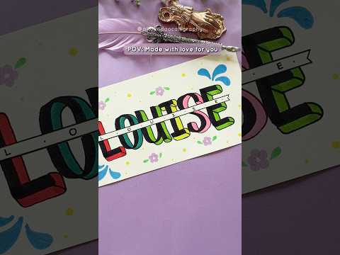 POV: This Card Is for You #calligraphy #name