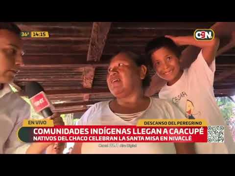 Comunidades indígenas llegan a Caacupé