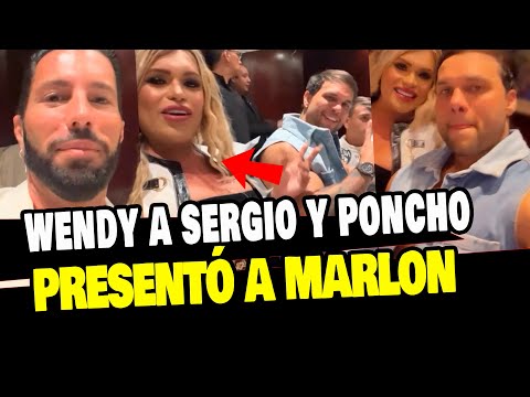 WENDY GUEVARA PRESENTÓ A MARLON EN UNA CENA CON SERGIO MAYER Y PONCHO DE NIGRIS