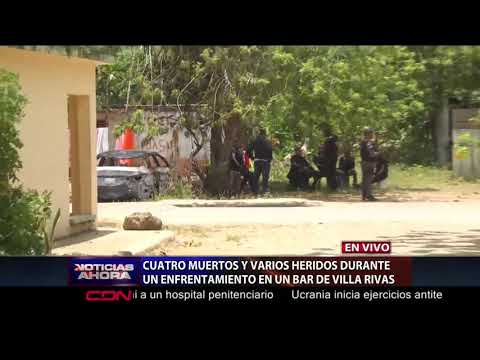 Autoridades realizan allanamiento tras enfrentamiento que dejó cuatro muertos en Villa Rivas