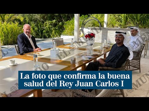 El Rey Juan Carlos exhibe una buena salud en Abu Dabi