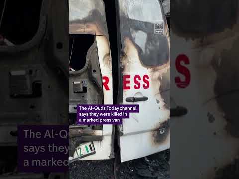 Five killed in strike on press van in Gaza
