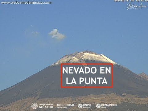 #POPOCATÉPETL | Nevado amanece. El #Volcán #EnVivo
