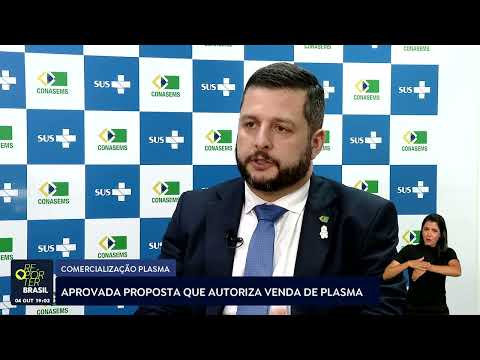 Aprovada proposta que autoriza venda de plasma sanguíneo